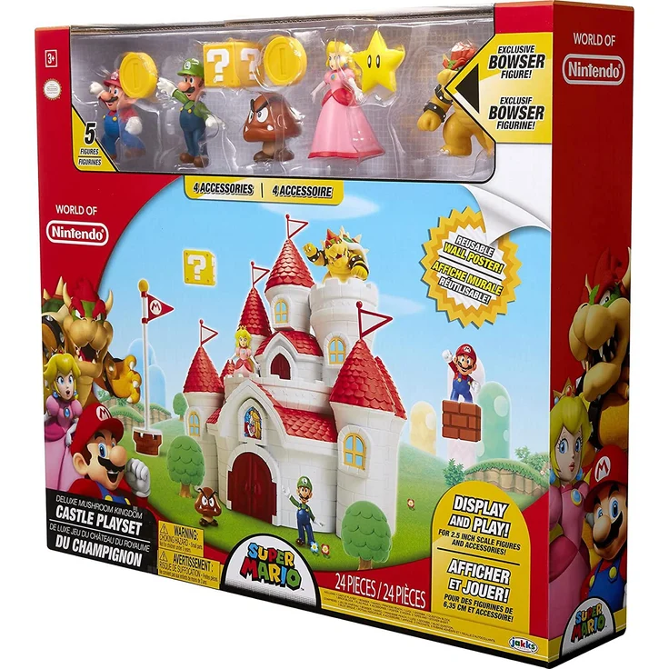 Jakks Super Mario 2. 5 Inch Deluxe Mushroom Kingdom Playset - Preisvergleich – Bild 4