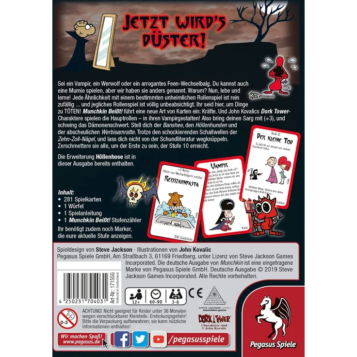 Pegasus Spiele 17155G - Munchkin beißt 1+2 – Bild 3