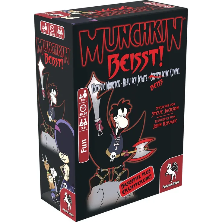 Pegasus Spiele 17155G - Munchkin beißt 1+2