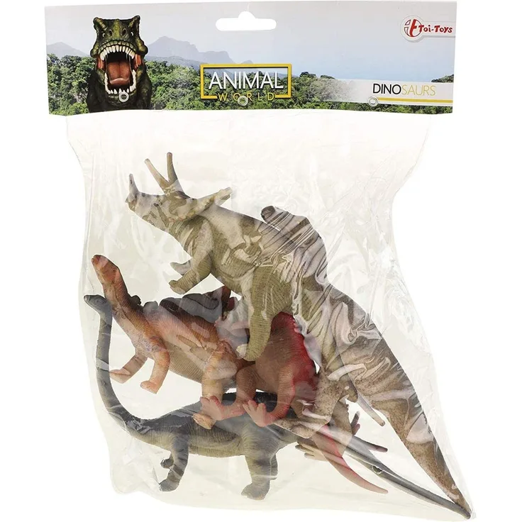 TOITOYS ANIMAL WORLD Dinosaurier Tier deluxe 5 im Beutel
