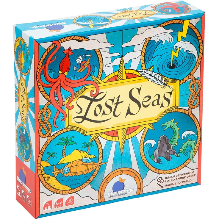 BLOD1007 - Lost Seas, Brettspiel, für 2-4 Spieler, ab 7 Jahren (DE-Ausgabe)