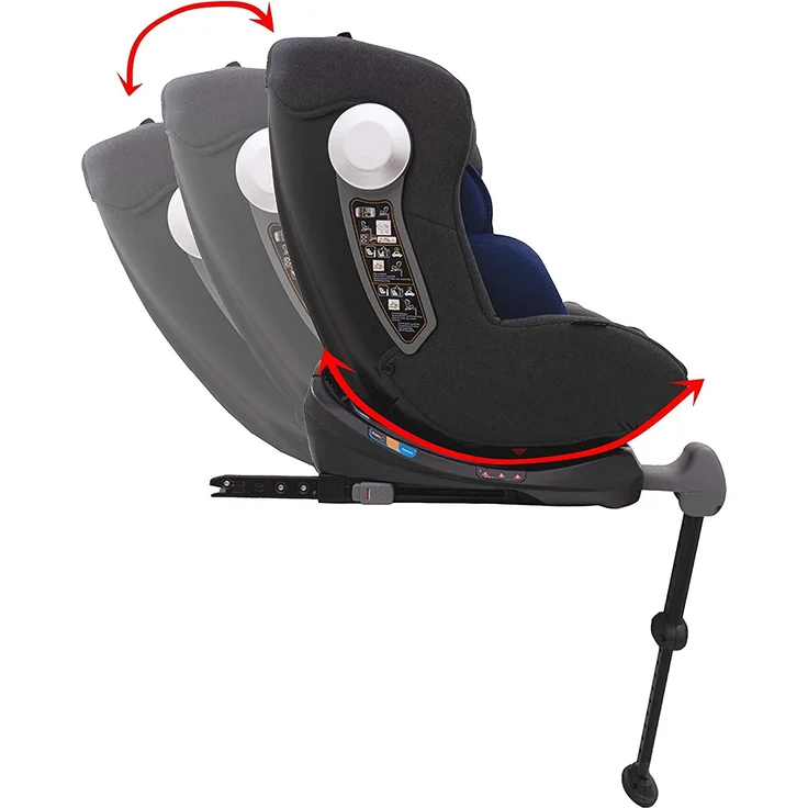 PETEX Kindersitz I-SIZE Laura 1342 mit ISOFIX und Top Tether blau – Bild 4