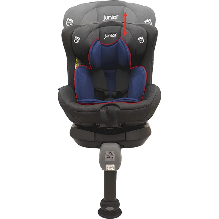 PETEX Kindersitz I-SIZE Laura 1342 mit ISOFIX und Top Tether blau – Bild 3
