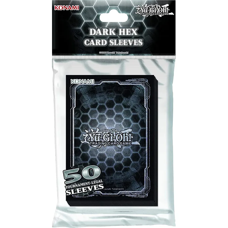 Yugioh - Karten Hüllen, Card Sleeves Dark Hex (50 stk. ) - Konami