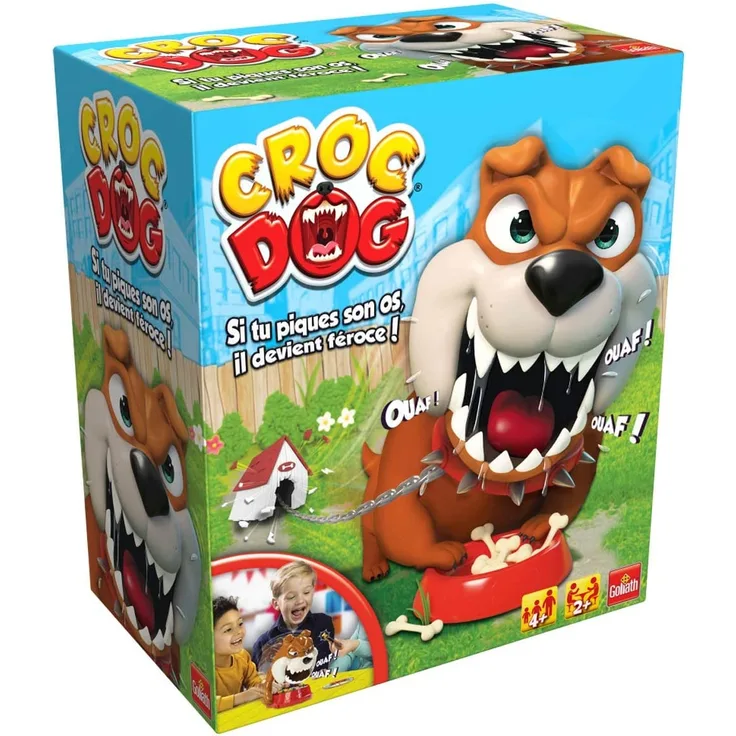 Goliath Croc Dog – Kinderspiel – ab 4 Jahren – Gesellschaftsspiel – Geschicklichkeitsspiel