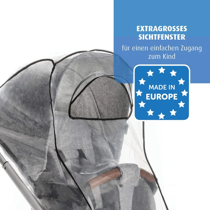 Reer RainCover Classic Regenschutz für Kombi-Kinderwagen, 1er Pack – Bild 5
