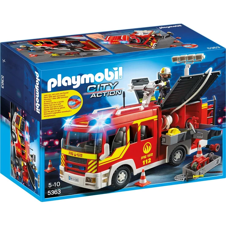 Playmobil 5363 - Löschgruppenfahrzeug mit Licht und Sound – Bild 1