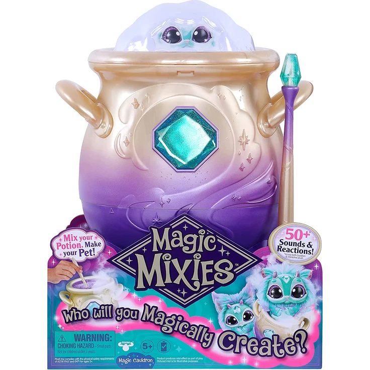 Moose Toys Magic Mixies 'Magischer Zauberkessel' Funktionsplüsch, ab 5 Jahren, blau – Bild 1