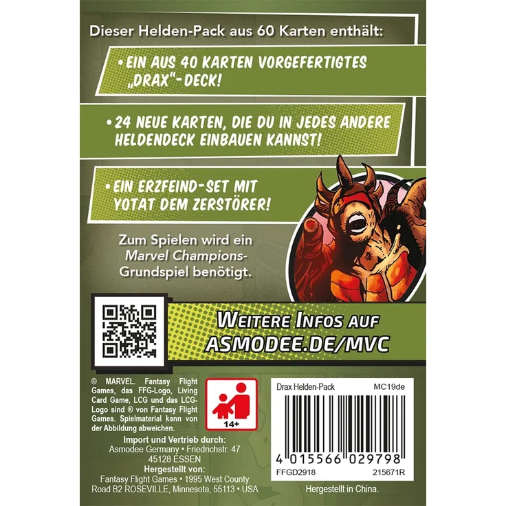 Marvel Champions: Das Kartenspiel - Drax (Erw. ) – Bild 2