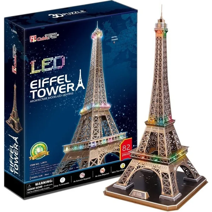 Puzzle 3D LED Eiffel Tower