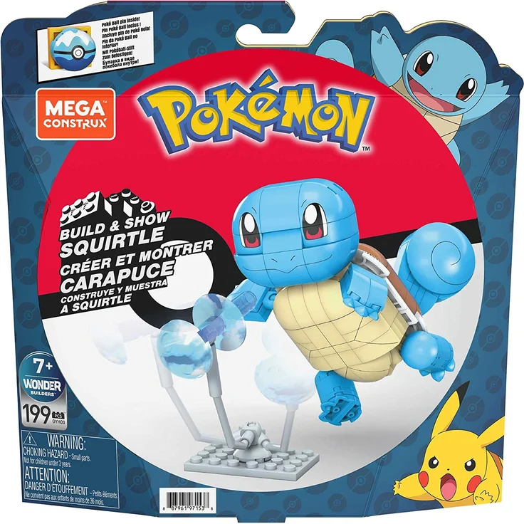 Mattel GYH00 Mega Construx Pokémon Schiggy – Bild 7