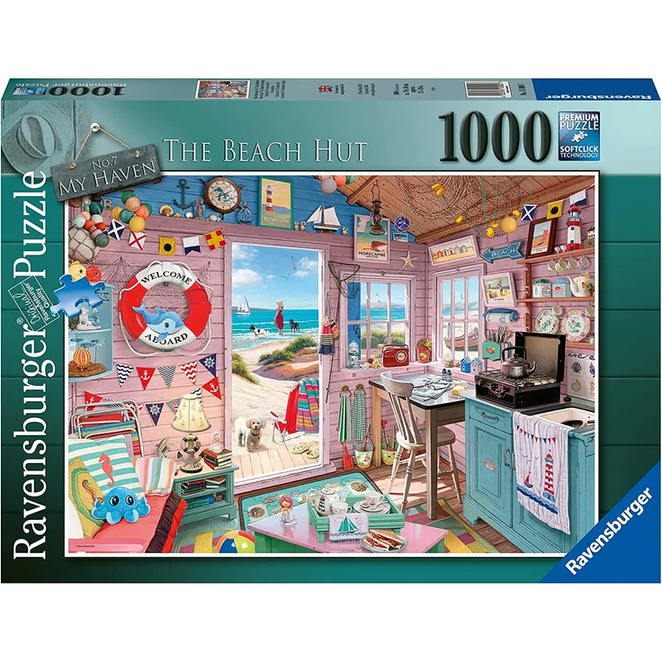 Ravensburger 15000 My Haven No. 7. The Beach Hut Puzzle für Erwachsene und Kinder, ab 12 Jahren, 1000 Teile – Bild 2