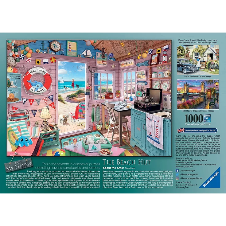 Ravensburger 15000 My Haven No. 7. The Beach Hut Puzzle für Erwachsene und Kinder, ab 12 Jahren, 1000 Teile – Bild 7