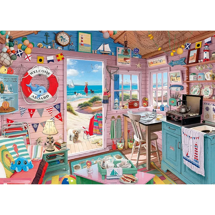 Ravensburger 15000 My Haven No. 7. The Beach Hut Puzzle für Erwachsene und Kinder, ab 12 Jahren, 1000 Teile – Bild 1