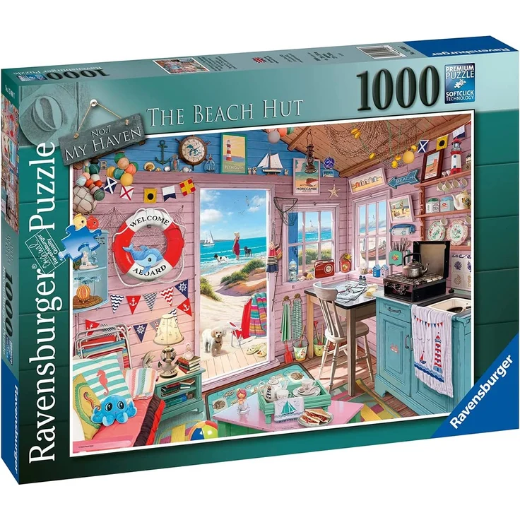 Ravensburger 15000 My Haven No. 7. The Beach Hut Puzzle für Erwachsene und Kinder, ab 12 Jahren, 1000 Teile – Bild 8