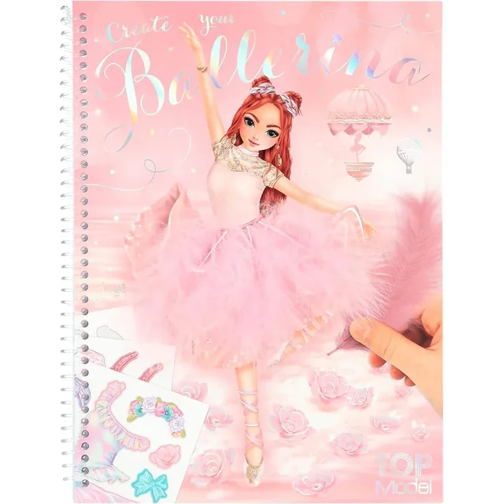Create your TOPModel Malbuch mit Stickern BALLET