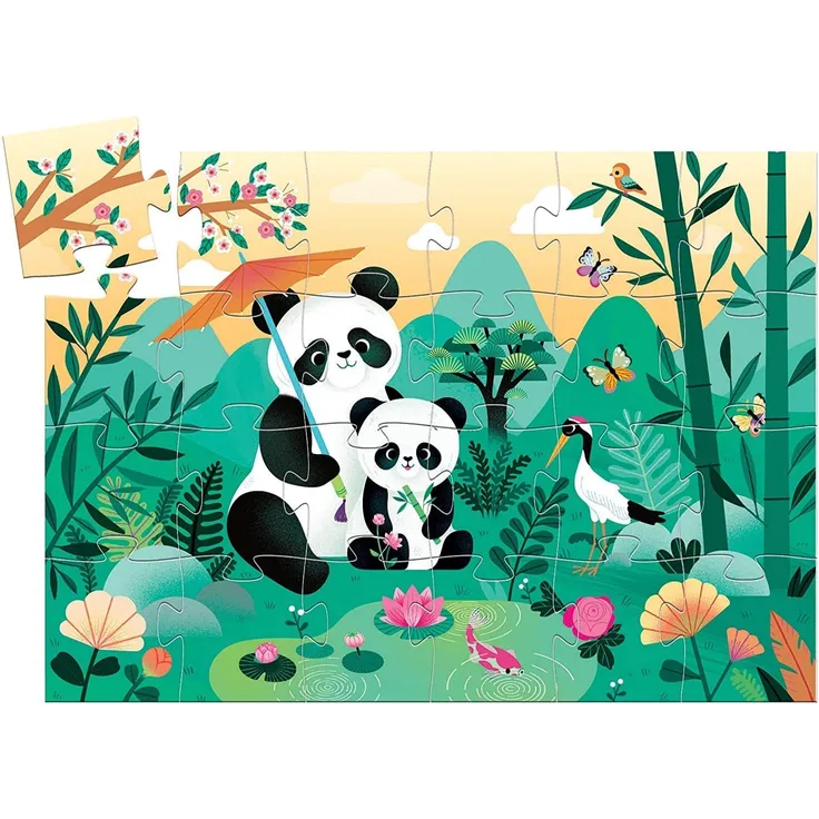 Formen Puzzle: Leo der Panda 24 Teile