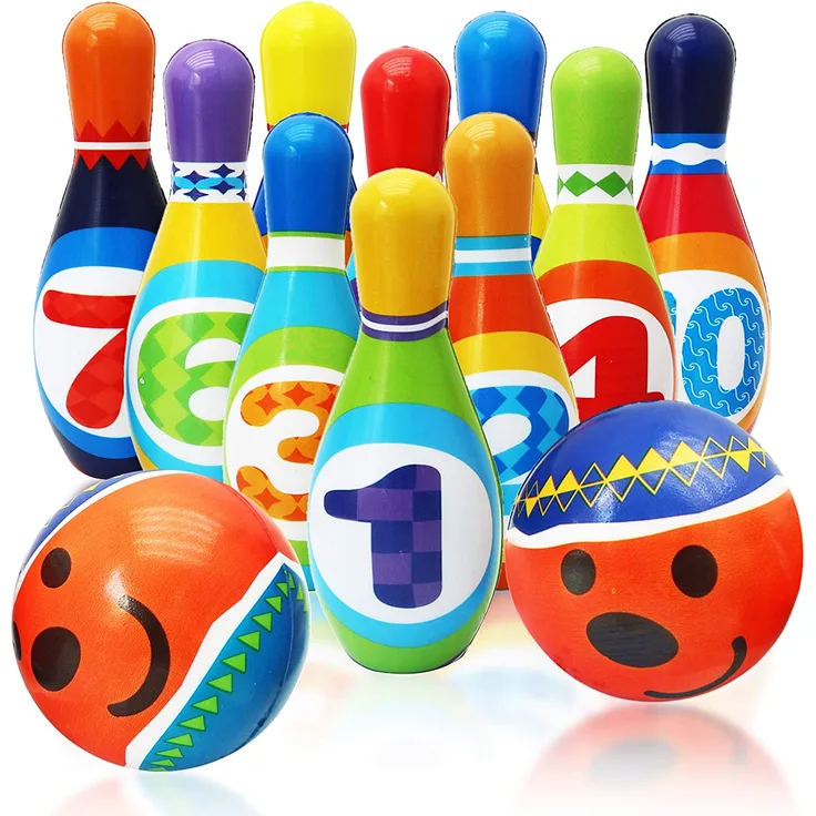The Twiddlers bowling-Set Junior 6,5 x 19 cm Schaumstoff 12-teilig