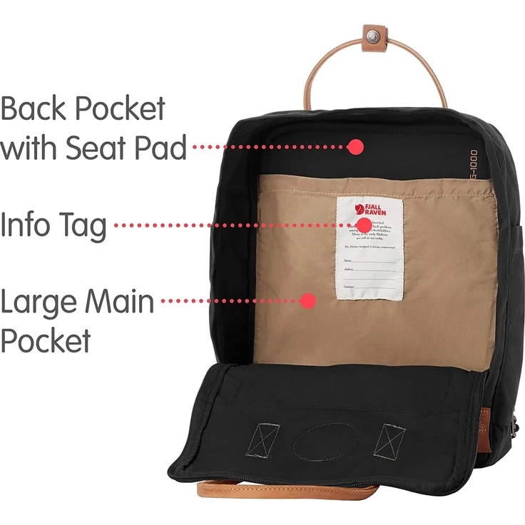 Fjällräven Kanken No. 2 Classic Colors black - Größe 16 Liter – Bild 5