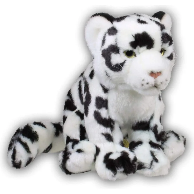 WWF WWF00045 Plüsch Schneeleopard Soft, realistisch gestaltetes Plüschtier, ca. 19 cm groß und wunderbar weich