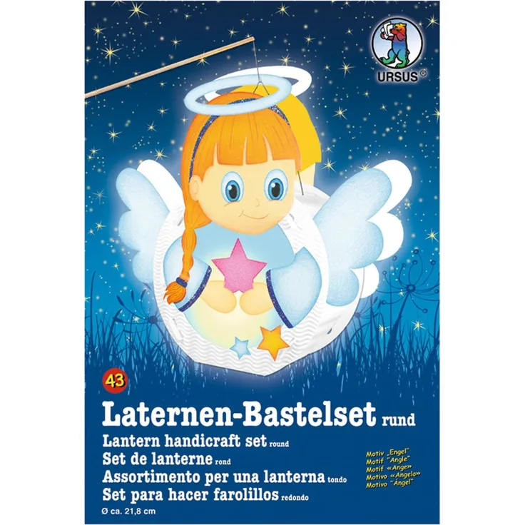 Ursus 18700043 - Laternenbastelset Engel