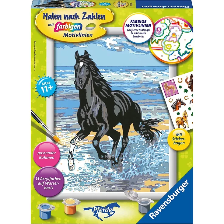 Ravensburger Malen nach Zahlen Pferd am Strand