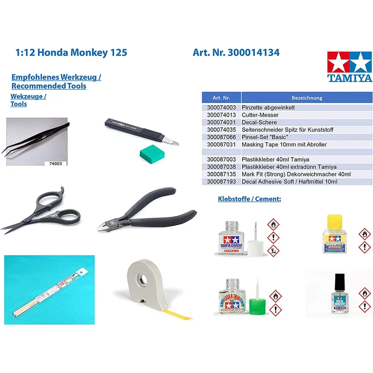 TAMIYA 300014134 1:12 Honda Monkey 125 – Bild 3