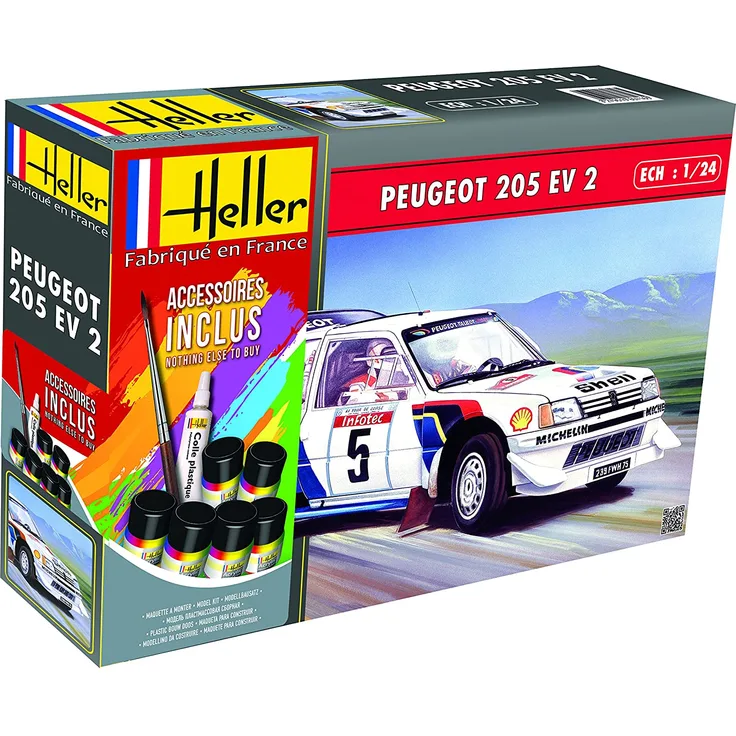 Heller 56716 STARTER KIT Peugeot 205 EV 2