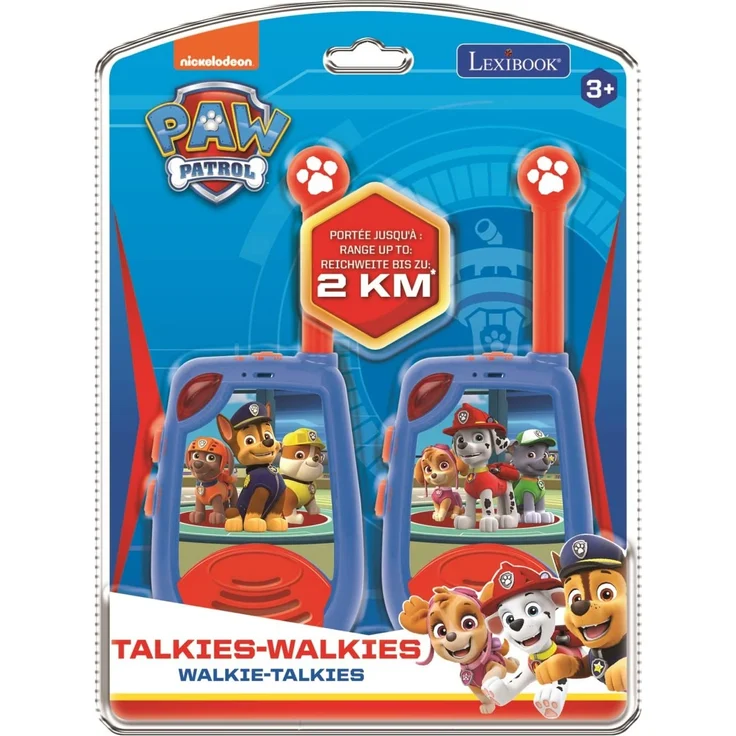 LEXIBOOK Paw Patrol zwei Walkie-Talkies bis zu zwei Kilometer mit Gürtelclip – Bild 3