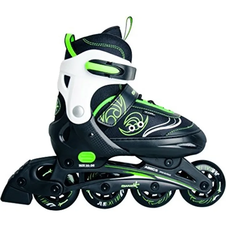Authentic Sports - Kinder Inline-Skates Muuwmi - grün-weiß-schwarz - Größe 33-36