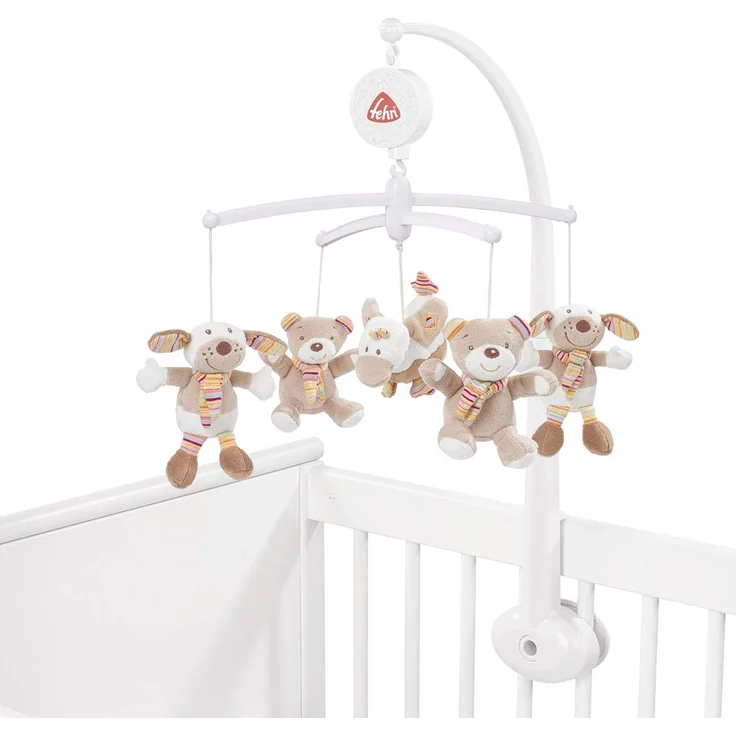 Fehn 160741 Musik-Mobile Rainbow – Spieluhr-Mobile mit niedlichen Teddys zum Lauschen & Staunen – Zum Befestigen am Bett für Babys von 0-5 Monaten – Höhe: 65 cm, ø 40 cm – Bild 5