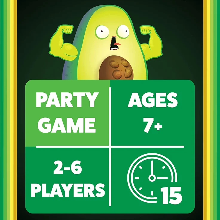 Throw Throw Avocado by Exploding Kittens - A Dodgeball Card Game - Family-Friendly Party Games - Card Games for Adults, Teens & Kids - 2-6 Players – Bild 4