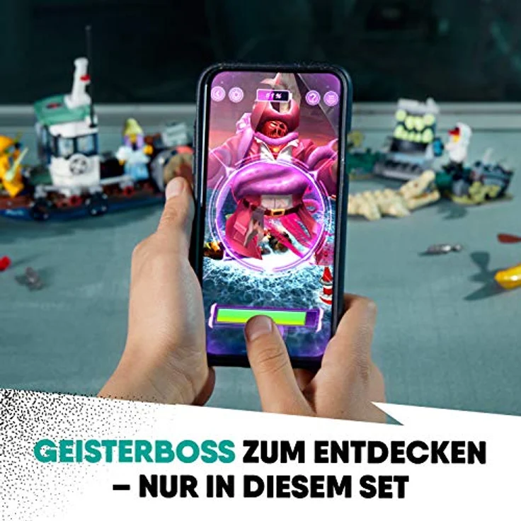 LEGO 70419 Hidden Side Gekenterter Garnelenkutter Kinderspielzeug, Augmented Reality Funktionen – Bild 3
