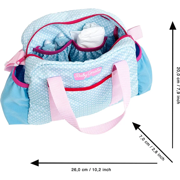 Wickeltasche mit Zubehör für Puppen – Bild 5