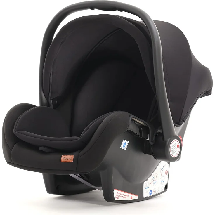 Pixini Kinderwagen Kalani 3in1 oxford schwarz / gold (inkl. Autositz, Regenplane, Wickeltasche,. ) – Bild 6