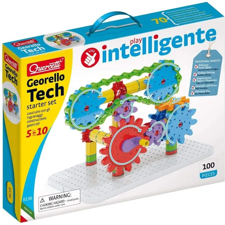 Quercetti - Georello Tech Starter Set - Bauspiel