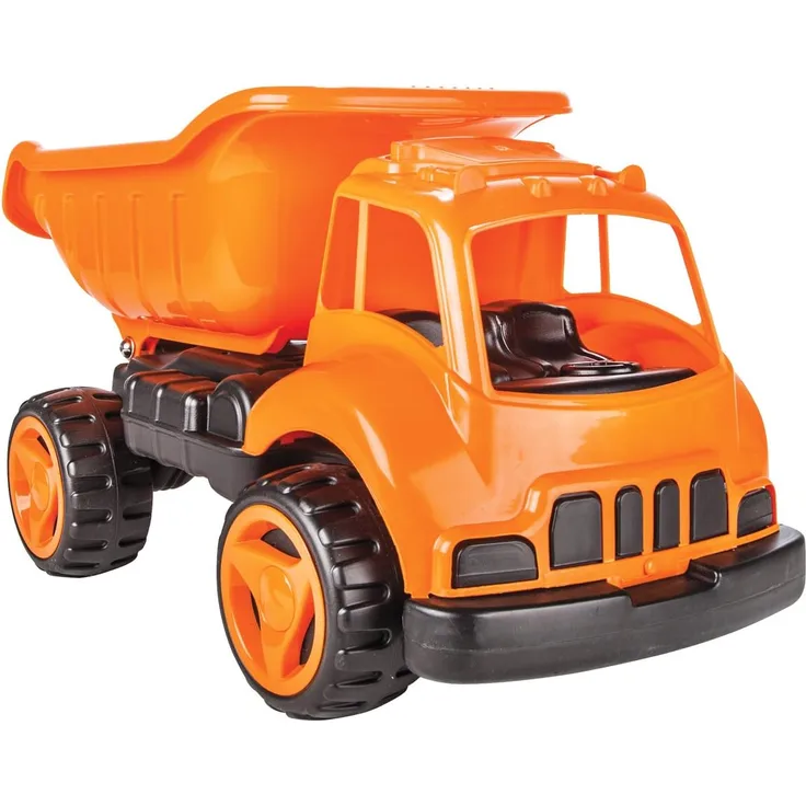 Jamara 460268 460268-Sandkastenauto Dump Truck XL orange-ca. 40 Kg Ladekapazität, Ladefläche kippbar, Robustes Kunststoffgehäuse