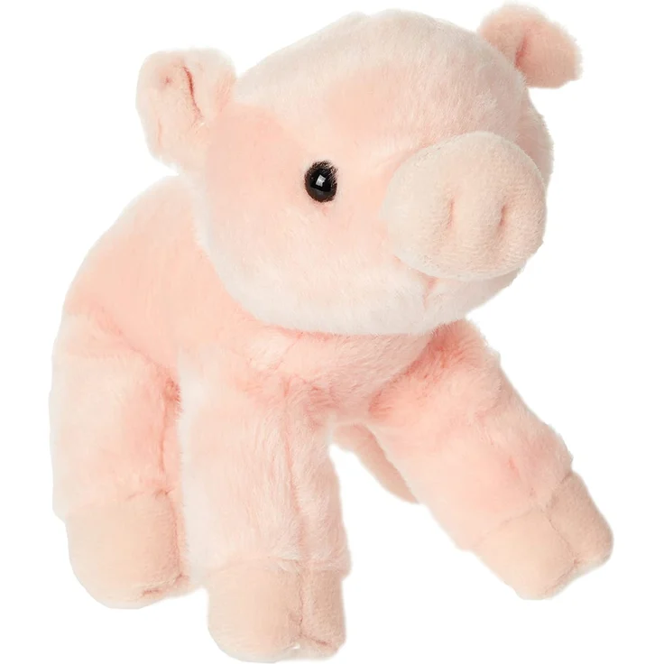 Aurora, 12767, Mini Flopsies Percy Schwein, 20cm, Plüschtier, pink – Bild 1