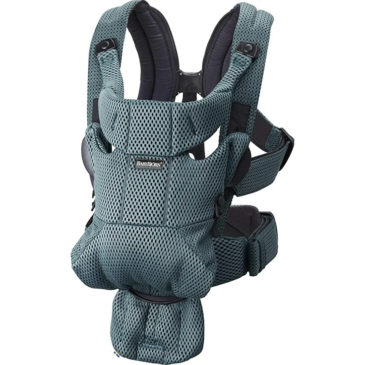 BABYBJÖRN Babytrage Move, 3D Mesh, Salbeigrün – Bild 1