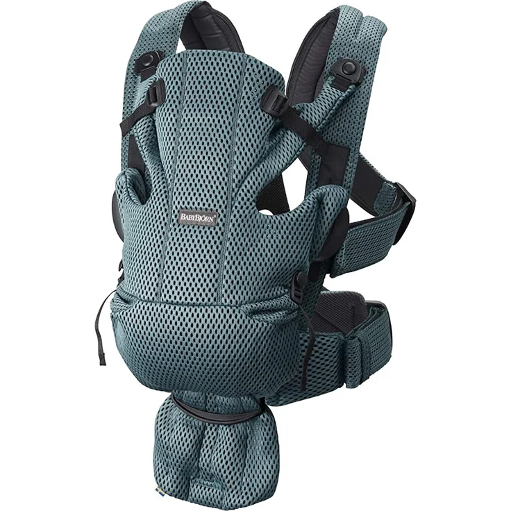 BABYBJÖRN Babytrage Move, 3D Mesh, Salbeigrün – Bild 2