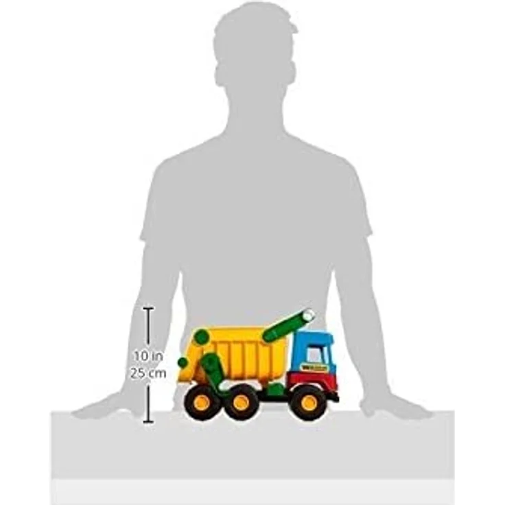 Wader 32051 - Middle Truck Kipper mit arretierbarer Mulde, ab 12 Monaten, ca. 38 cm – Bild 4