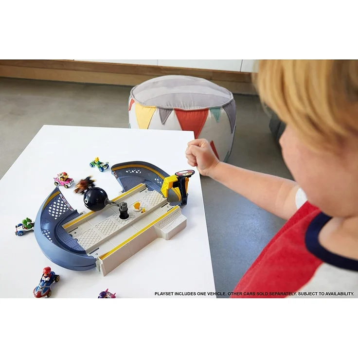 Hot Wheels Mario Kart Kettenhunde Trackset Rennbahn, inkl. Donkey Kong Fahrzeug – Bild 6