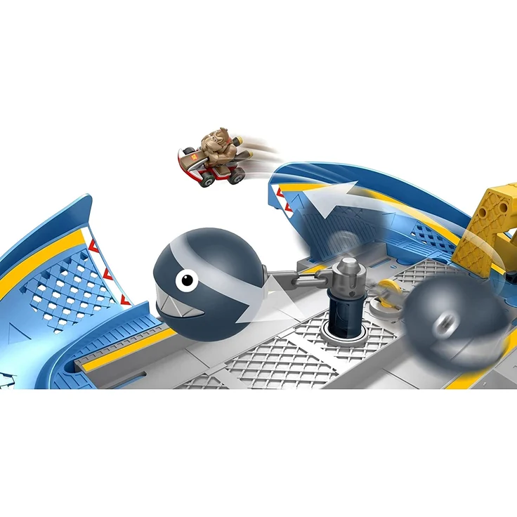 Hot Wheels Mario Kart Kettenhunde Trackset Rennbahn, inkl. Donkey Kong Fahrzeug – Bild 5
