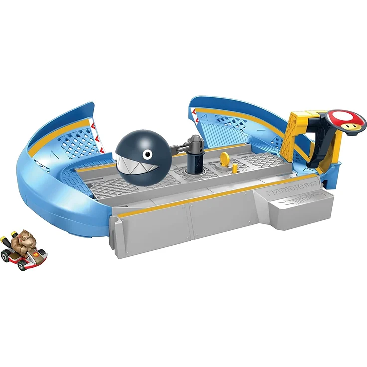 Hot Wheels Mario Kart Kettenhunde Trackset Rennbahn, inkl. Donkey Kong Fahrzeug – Bild 2