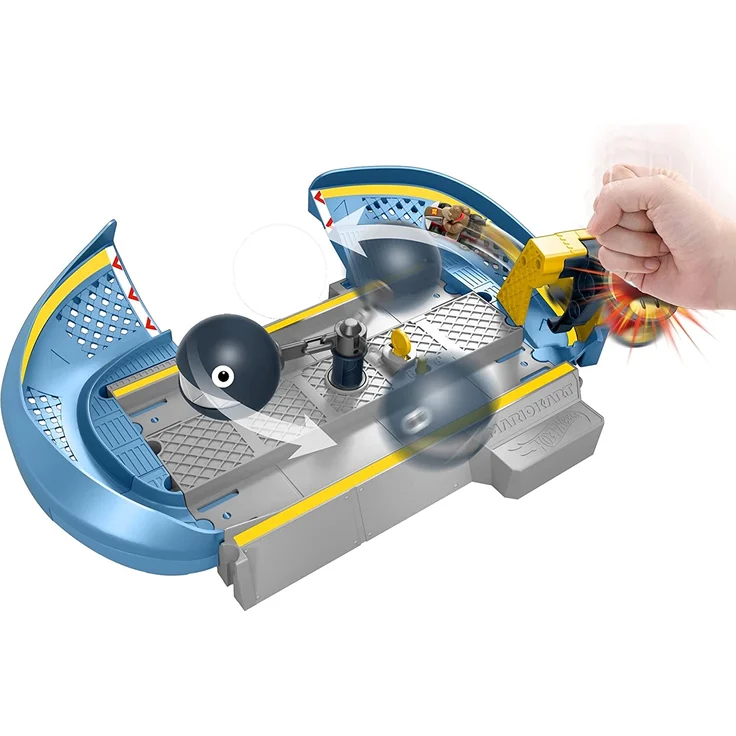 Hot Wheels Mario Kart Kettenhunde Trackset Rennbahn, inkl. Donkey Kong Fahrzeug – Bild 9