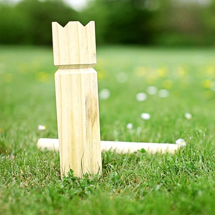 Kubb / Wikingerschach - Geschicklichkeitsspiel aus Holz – Bild 2