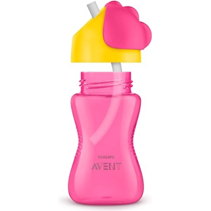 Philips Avent Strohhalmbecher SCF798/02, 300 ml, 12m+, pink/orange – Bild 4
