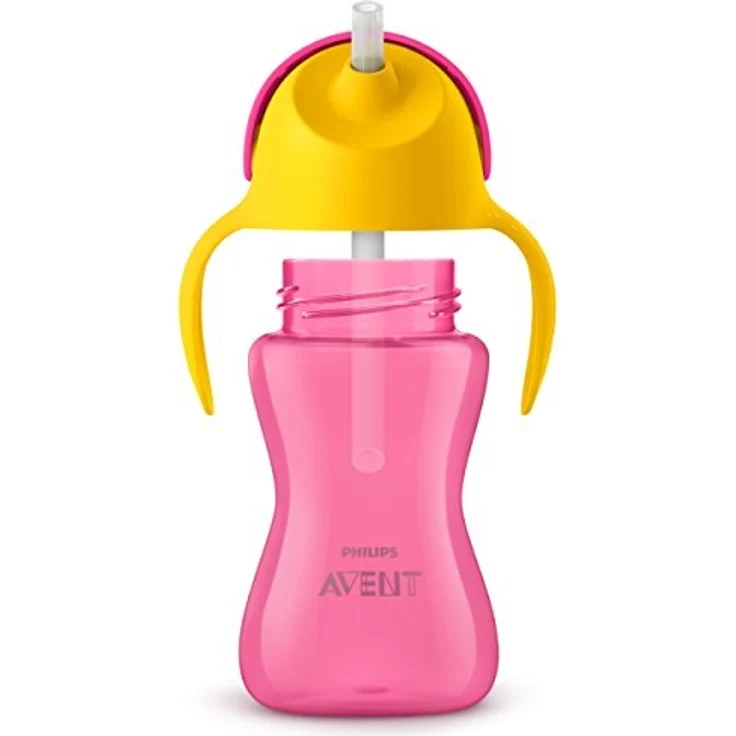 Philips Avent Strohhalmbecher SCF798/02, 300 ml, 12m+, pink/orange – Bild 3