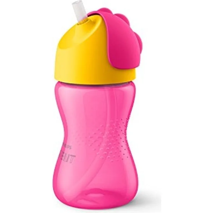 Philips Avent Strohhalmbecher SCF798/02, 300 ml, 12m+, pink/orange