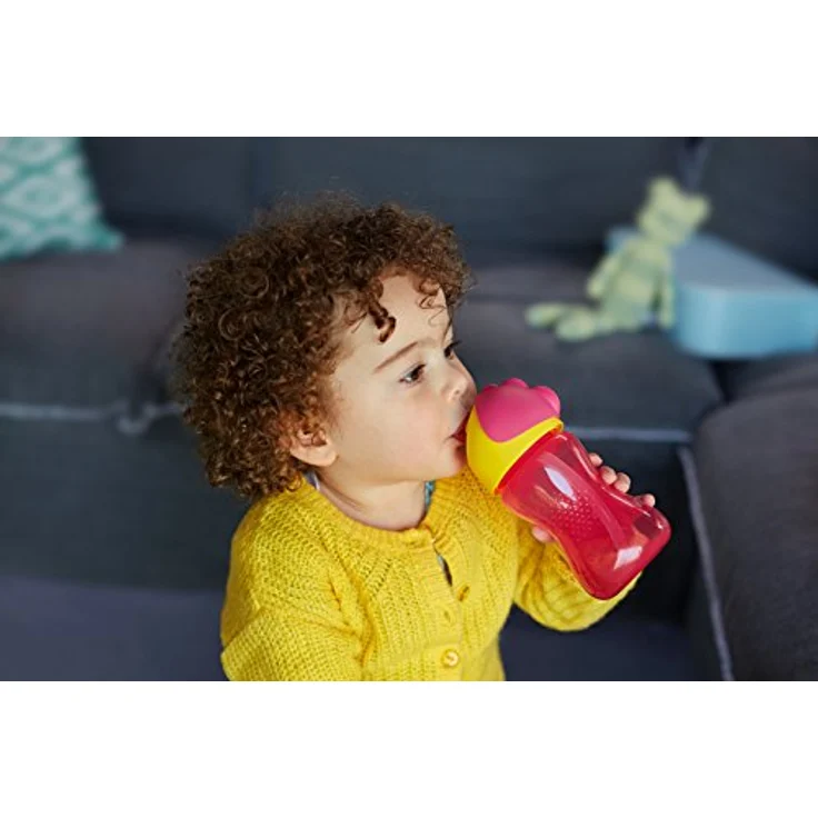 Philips Avent Strohhalmbecher SCF798/02, 300 ml, 12m+, pink/orange – Bild 6